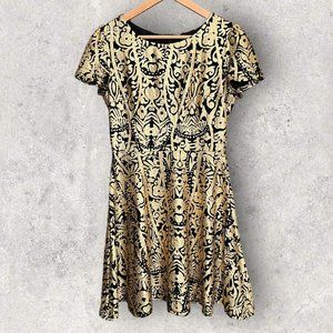 Gorgeous Gold and Black Party Dress